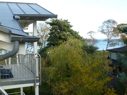 Blick vom Balkon auf die Ostsee