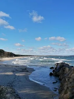 Strand Thiessow 17 km entfernt