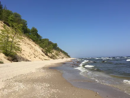 Die Steilküste am FKK Strand