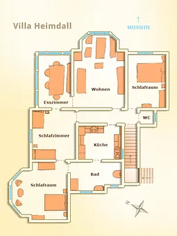 Grundriss der Wohnung