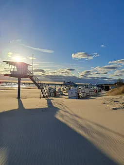 Strandbild im Frühjahr