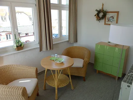 gemütliche Veranda mit Blick über Bansin