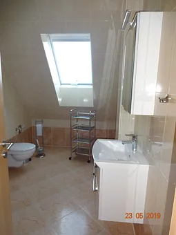 Blick ins Badezimmer