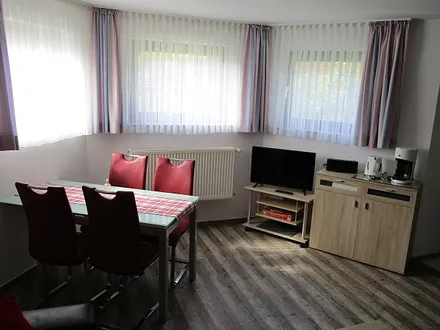 Essbereich im Wohnzimmer