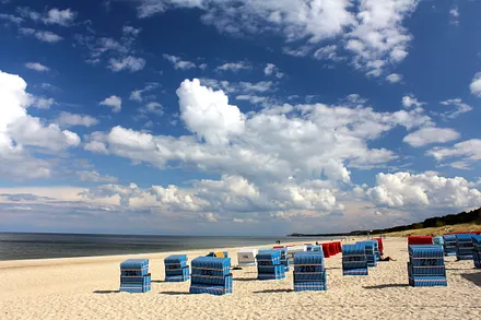 Strand Trassenheide in Richtung Zinnowitz