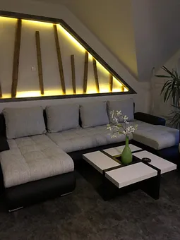 Sitzecke mit Beleuchtung