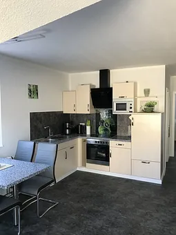 Küchenbereich mit Esstisch 