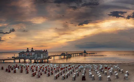 Seebrücke Sonnenuntergang 2019