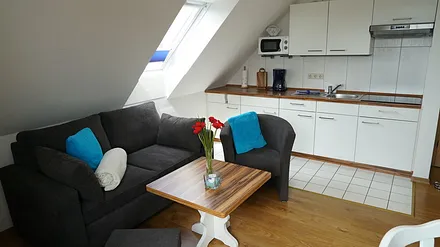 Schlafsofa und Sitzecke