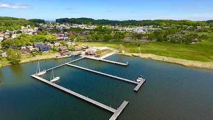 Hafen von Sellin. Direkt an der Ferienwohnung