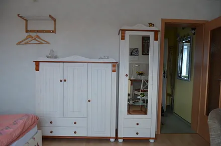 Eingang Wohnraum-Schrankwand