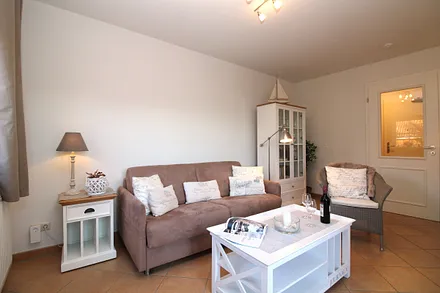 Wohnzimmer mit Schlafcouch