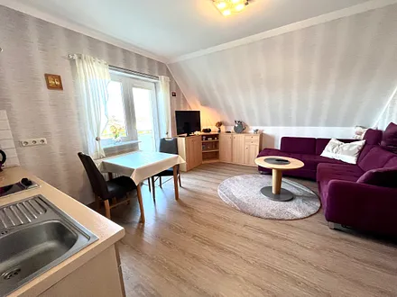 Wohnzimmer mit Schlafcouch