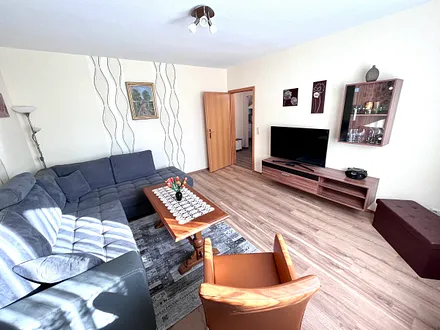 Wohnzimmer mit Schlafcouch