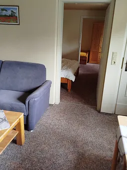 Blick zu den Schlafräumen