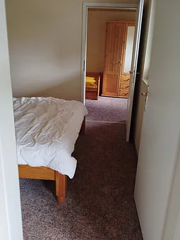 Blick zu den Schlafräumen