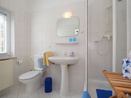 Badaustattung in jeder Fewo. gleich