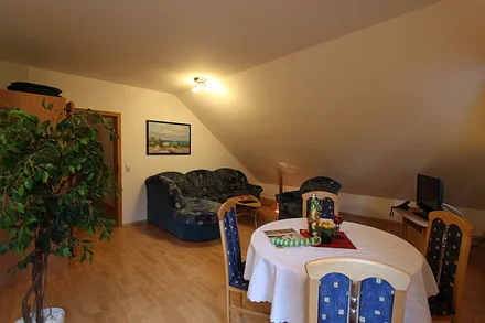 Wohnzimmer mit Schlafcouch