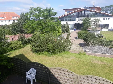 Blick auf die Therme