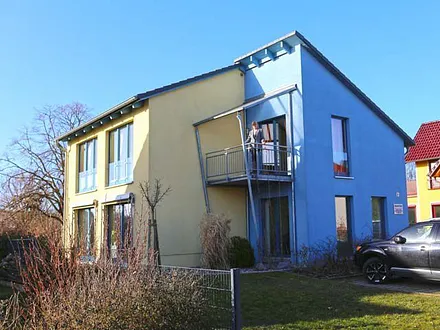 Hausansicht,  Ferienwohnung "Meer" mit Balkon in Südost - Richtung im 1. OG