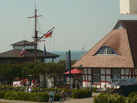 Blick vom Balkon Richtung Kurhaus/Seebrücke