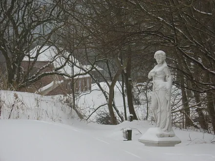 Winteridylle - Blick zum Nachbarhof