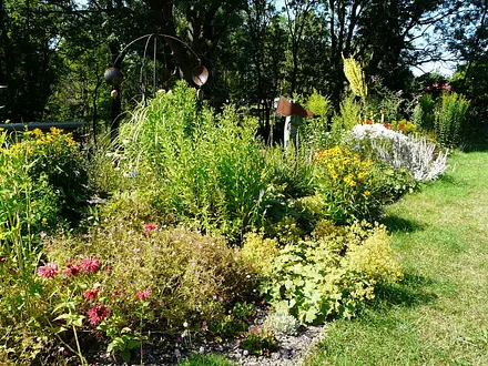 Staudenbeet im Garten