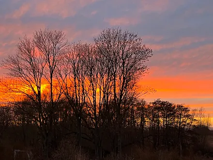 Sonnenuntergangsstimmung im März