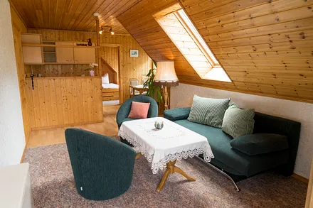 Blick in den Wohnbereich 