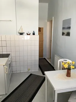 Herd mit Backofen und Kühlschrank