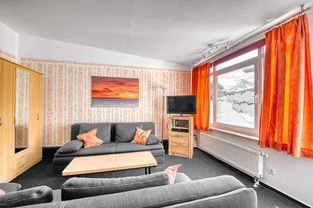 Fewo Schwalbennest: Klein aber fein. WLAN (kostenfrei) und SAT-TV (LED-TV 32 Zoll Full-HD