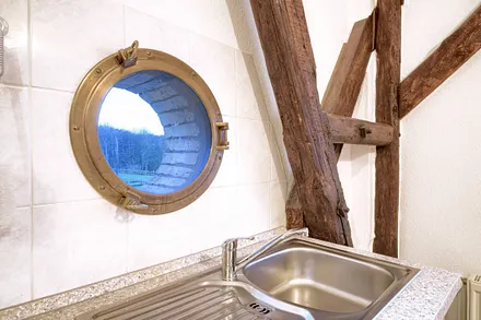 Das Bullauge unserer Seeschwalbe.