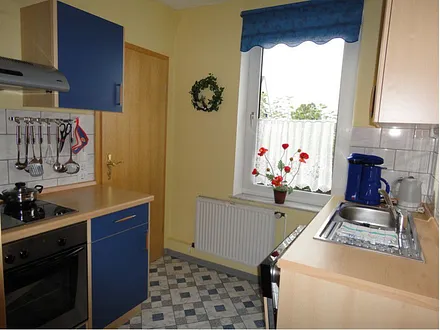 Küche Nr.2: mit Geschirrspüler, Mikrowelle,Kühlschrank,Gefrierfach und alles was man so braucht.