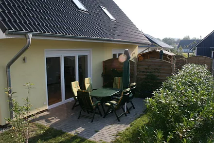 Blick auf die Sonnenterrasse