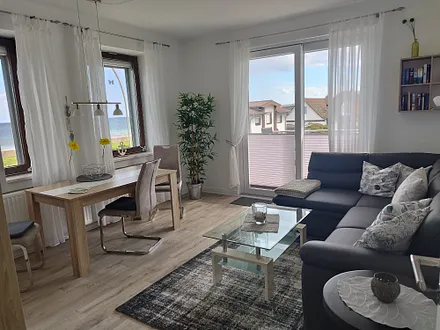 Wohnzimmer Fewo Meerblick