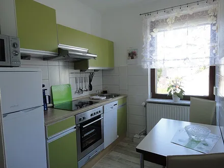 Küche Fewo Meerblick, Abendsonne