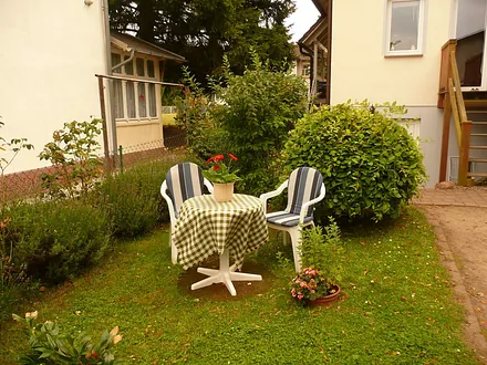 Sitzecke auf dem Hof