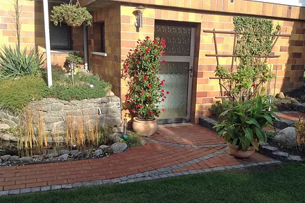 Der Eingang zu ihrer Ferienwohnung