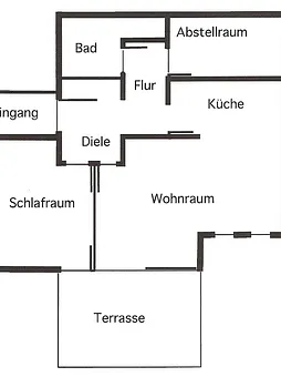 Grundriss der Ferienwohnung