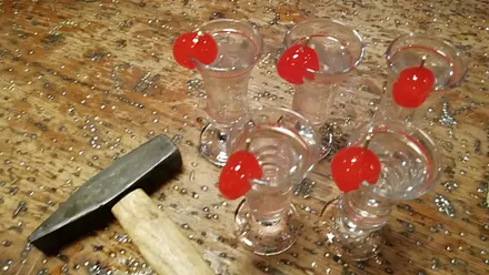 Am Abend gutes Essen und einen Schlummertrunk