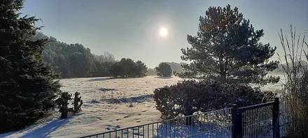 Winter   Blick aus der FeWo.