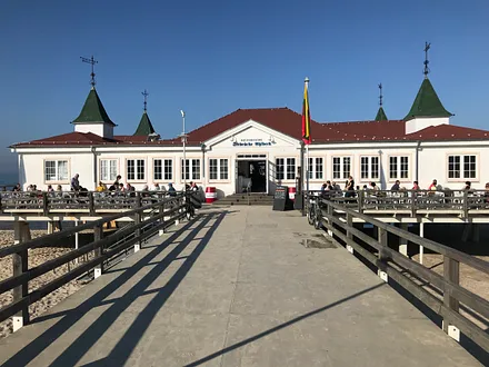 historische Seebrücke in Ahlbeck 