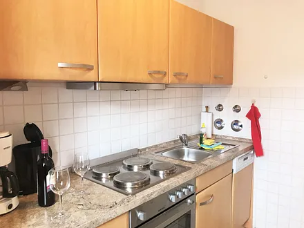 die Küche ist komplett ausgestattet