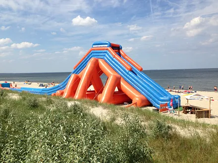 Unsere Riesenwasserrutsche am Sportstrand