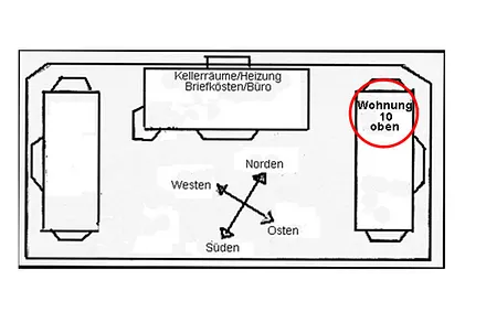 Lage der Ferienwohnung 10 