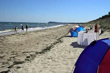 Strand bei Lobbe, 5 km von Alt Reddevitz entfernt