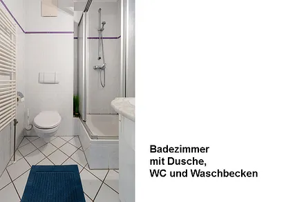 Badezimmer mit Dusche