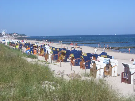 Strand an der Seebrücke Richtung Westen