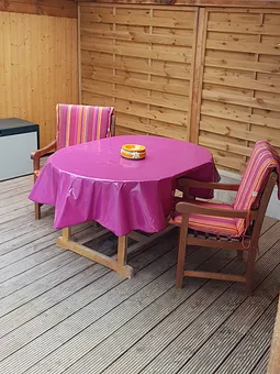 Überdachte Sitzecke