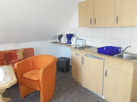 Küchenzeile im Wohnzimmer